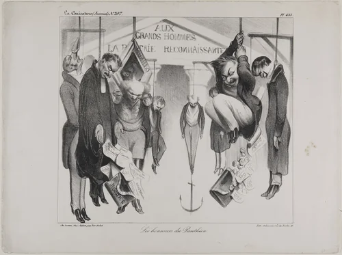 The Honours of the Pantheon, plate 433 by Honoré-Victorin Daumier, print, 1834