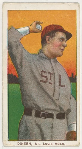 Dineen, St. Louis, American League, from the White Border series (T206) for the American Tobacco Company by American Tobacco Company, print, 1909-1911