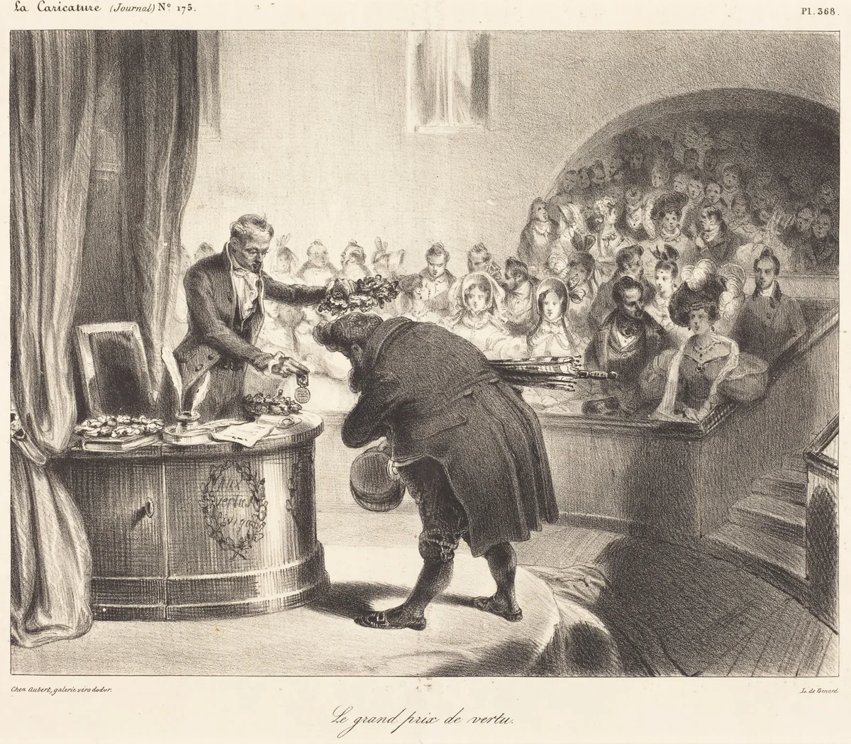 Le Grand Prix de vertu by Frédéric Bouchot, print, 1830-1839