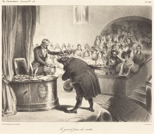 Le Grand Prix de vertu by Frédéric Bouchot, print, 1830-1839