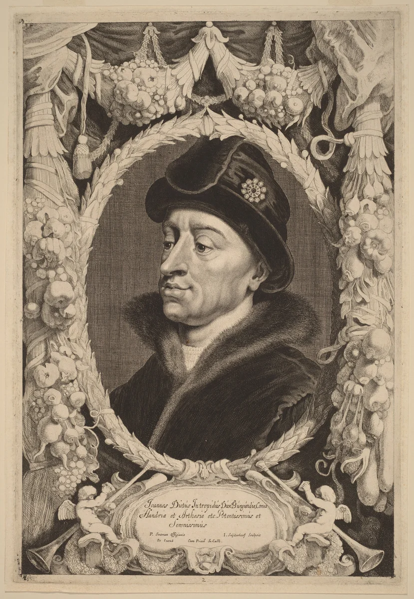 John the Fearless, Duke of Burgundy by Jonas Suyderhoff; Pieter Claesz Soutman, print, 1613-1686