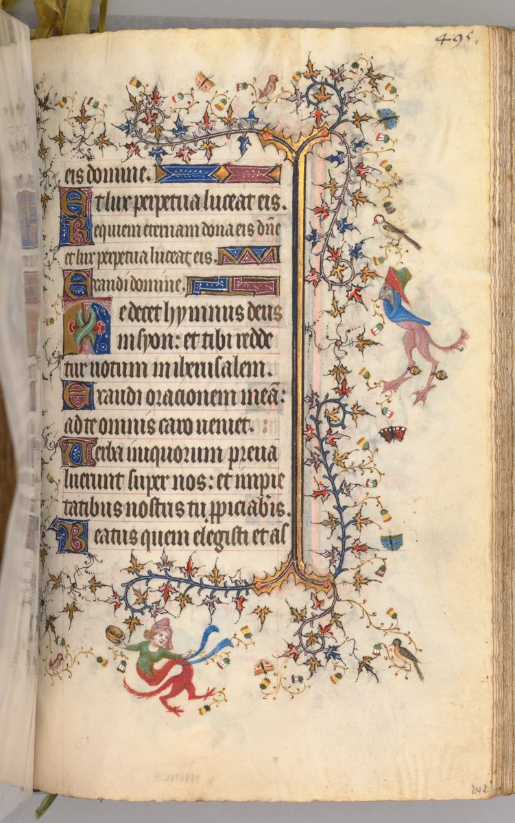 Hours of Charles the Noble, King of Navarre (1361-1425): fol. 242r, Text by Master of the Brussels Initials and Associates, book, 1400-1410