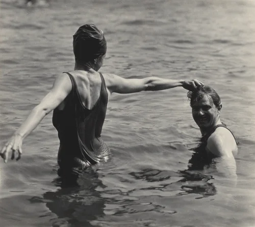 Georgia O'Keeffe and Waldo Frank by Alfred Stieglitz, photograph, 1920