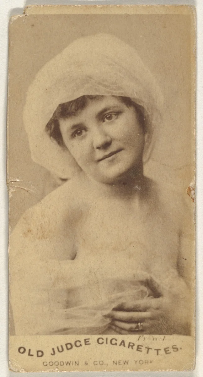 From the Actors and Actresses series (N171) for Old Judge Cigarettes by Goodwin & Company, photograph, 1886-1890