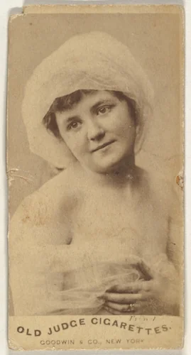 From the Actors and Actresses series (N171) for Old Judge Cigarettes by Goodwin & Company, photograph, 1886-1890