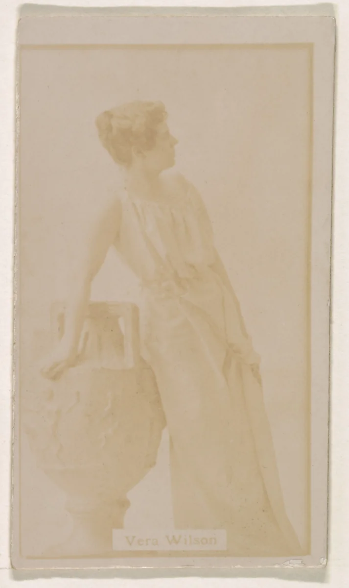 Vera Wilson, from the Actresses series (N245) issued by Kinney Brothers to promote Sweet Caporal Cigarettes by Kinney Brothers Tobacco Company, photograph, 1890