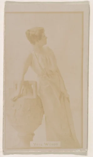Vera Wilson, from the Actresses series (N245) issued by Kinney Brothers to promote Sweet Caporal Cigarettes by Kinney Brothers Tobacco Company, photograph, 1890