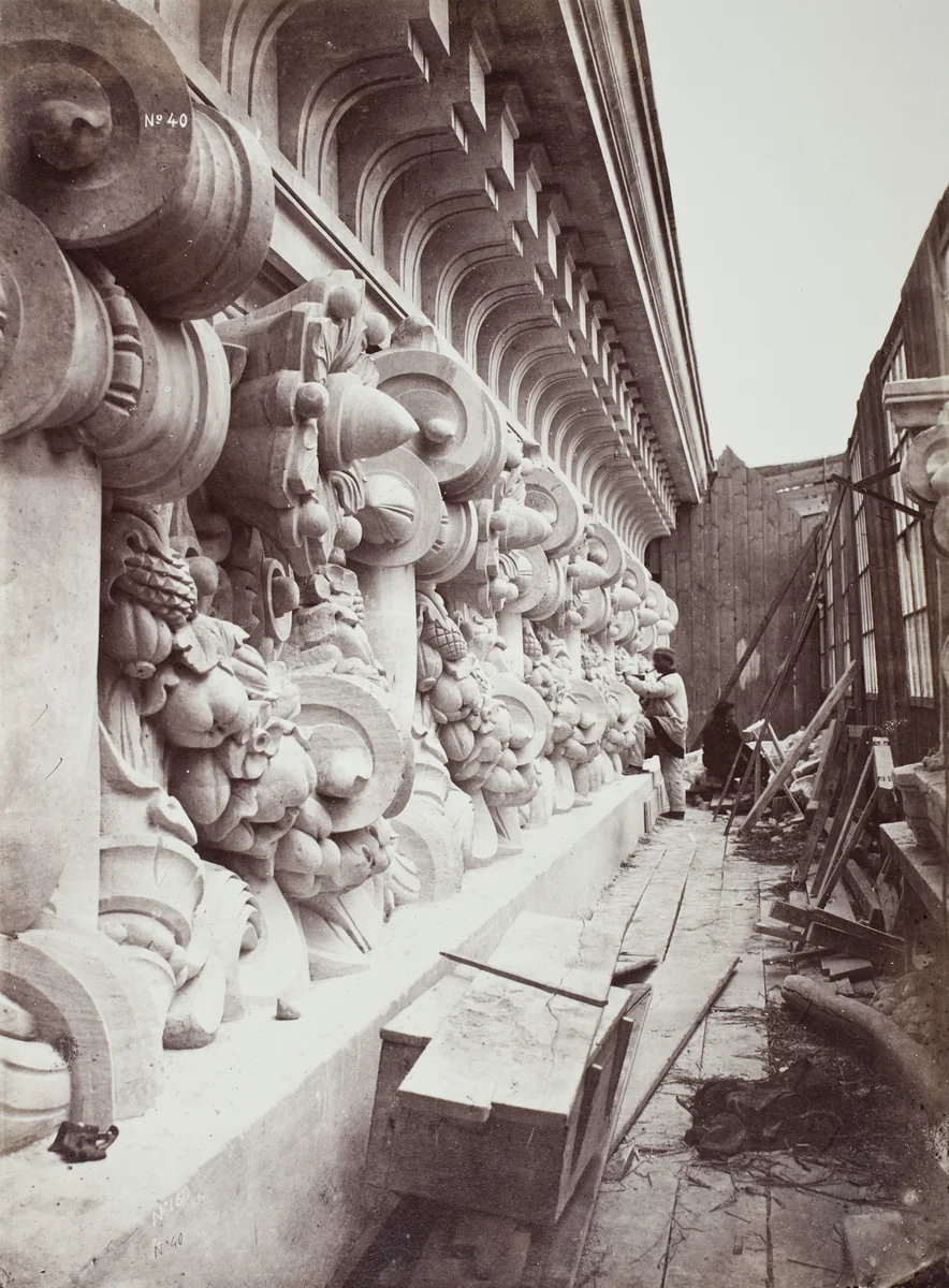 Stage Frieze and Cornice by Louis-Emile Durandelle, photograph, 1865-1872