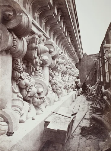Stage Frieze and Cornice by Louis-Emile Durandelle, photograph, 1865-1872