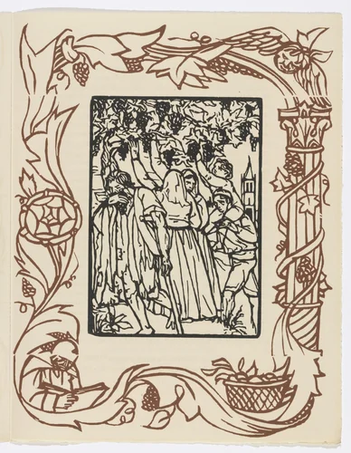 Plate (page 119) from Les Petites Fleurs de St. François (The Little Flowers of St. Francis) by Émile Bernard, illustrated book, 1928