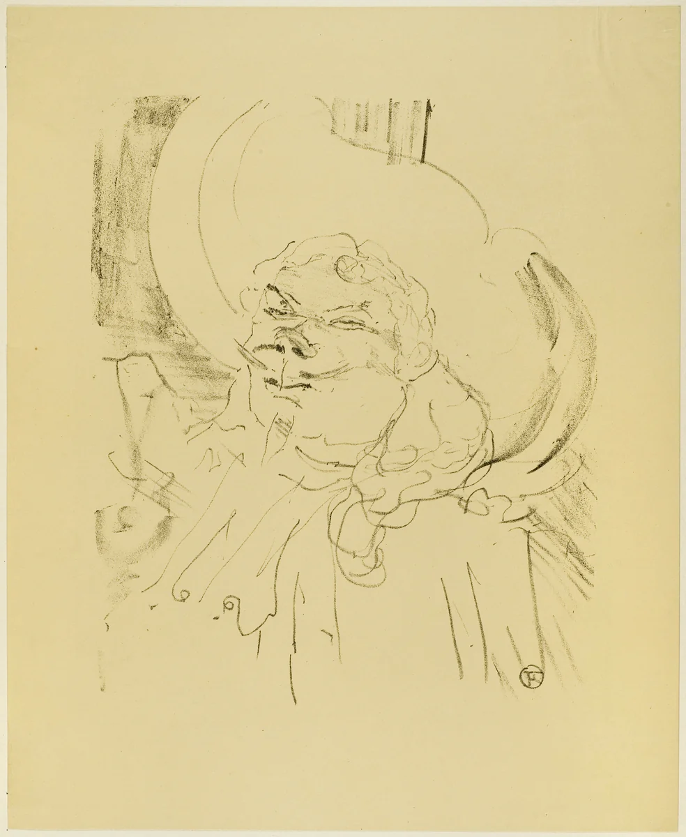 Coquelin the Elder, from Treize Lithographies by Henri de Toulouse-Lautrec, print, 1898