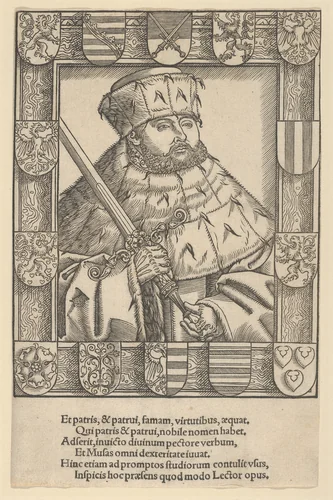 Copy of John Frederic the Magnanimous, in Electoral Robes by Lucas Cranach the Younger, print, 1515-1586