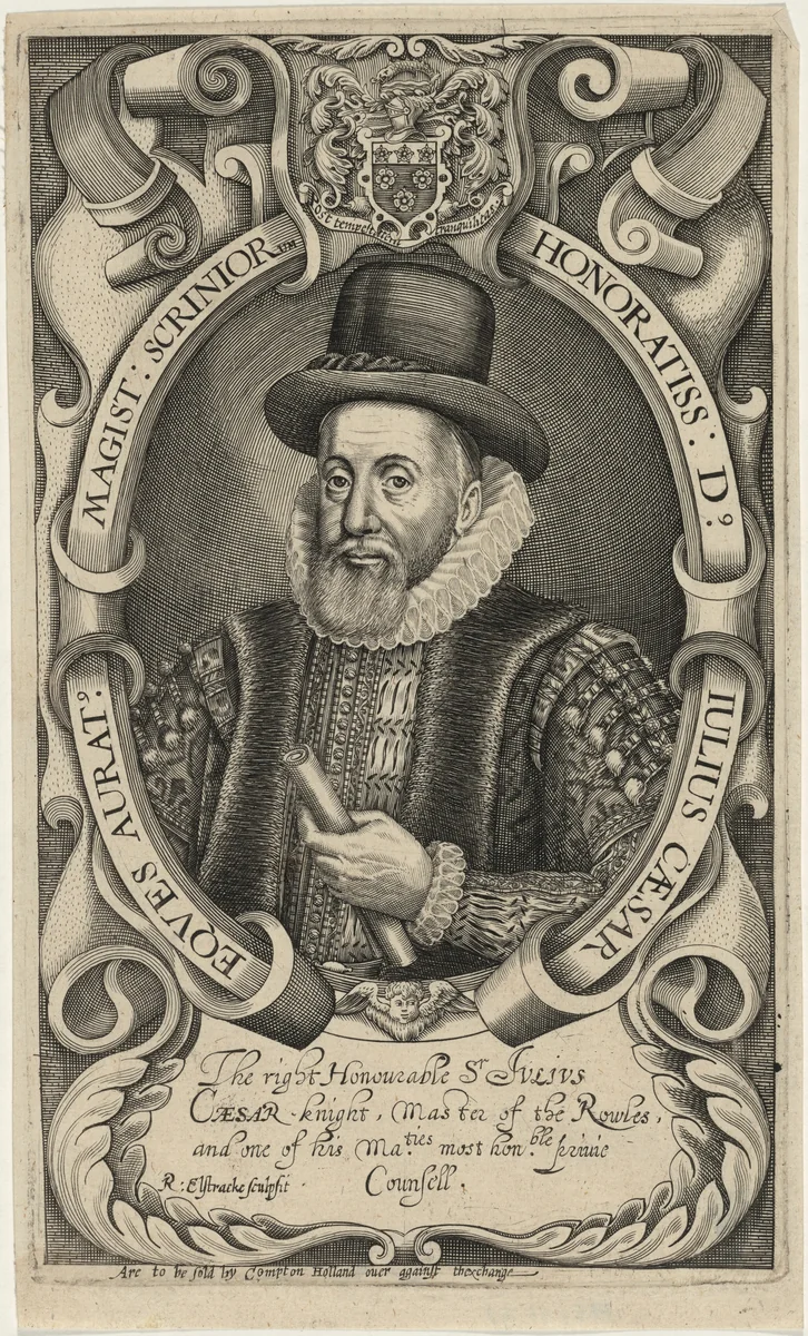 Sir Julius Caesar, Master of the Roules by Renold Elstrack, print, 1571-1625