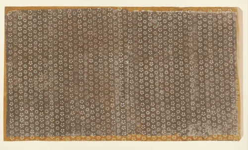 Blad met rasterpatroon van zeshoeken gevuld met bloemmotieven (één van zes identieke bladen) by anonymous, other, 1850-1950