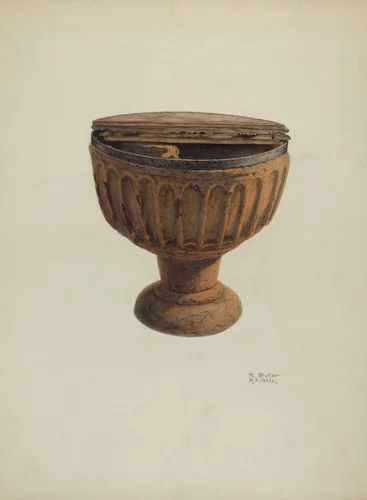 Baptismal Font by Ruth Buker, index of american design, 1939