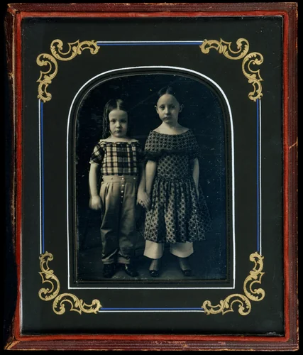 [Boy and Girl Holding Hands] by Bennet, photograph, 1848-1852