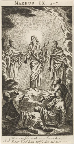 Transfiguratie van Christus op de berg Tabor by anonymous, print, 1712