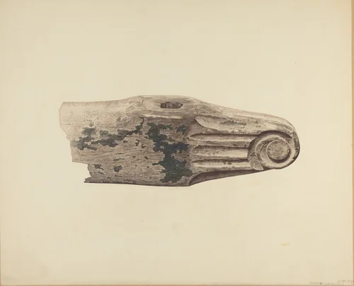 Whiffle Tree End by Henry Tomaszewski, index of american design, 1935-1942