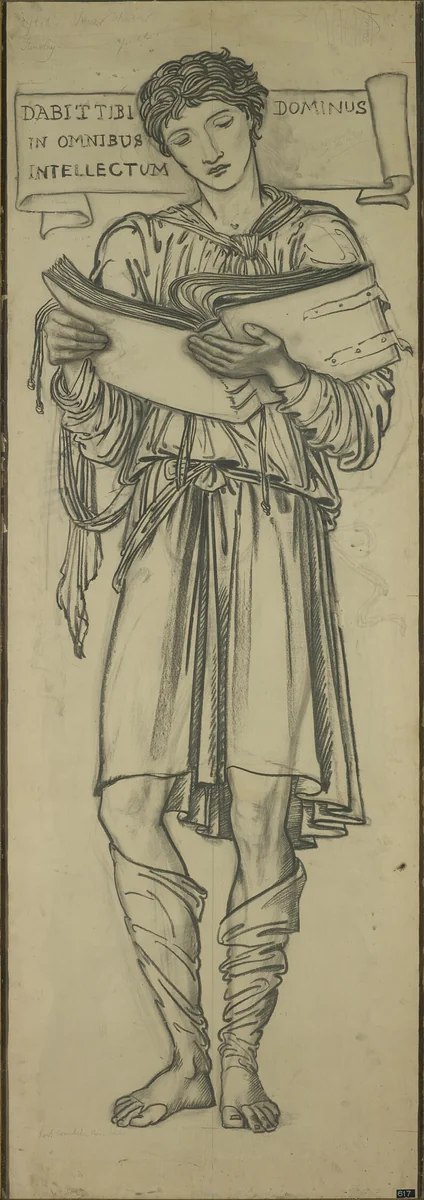 Timothy (Cartoon for Lady Chapel east window) by Edward Burne-Jones, drawing, 1872