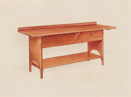 Bake Room Table by Alfred H. Smith, index of american design, 1936