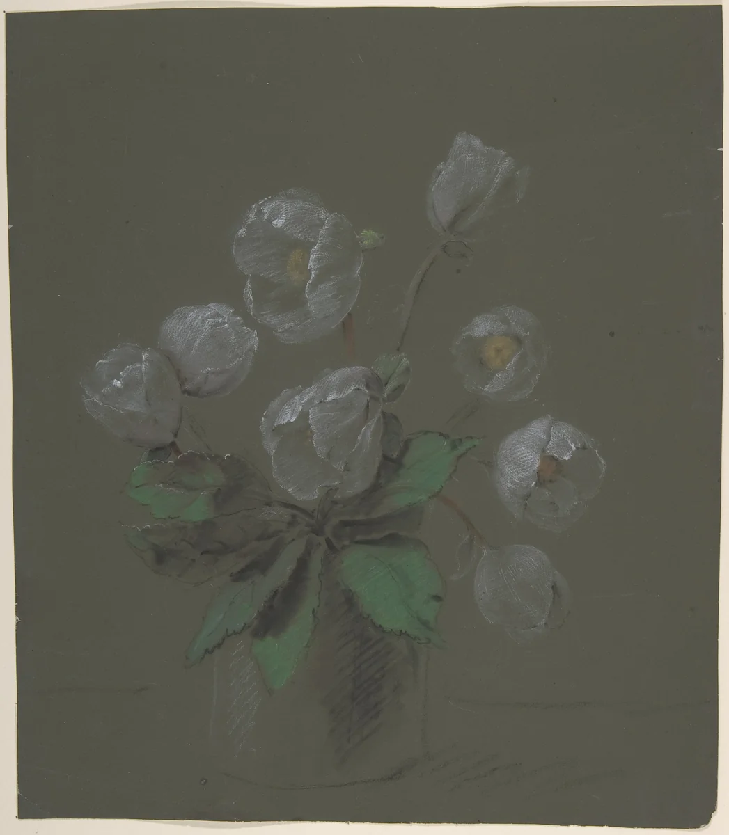 Floral Design by Antoine Berjon, drawing, 1770-1843