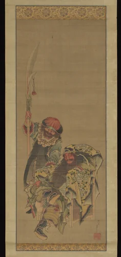 Guan Yu, Chinese God of War by Katsushika Hokusai (葛飾 北斎), painting, 1800-1849