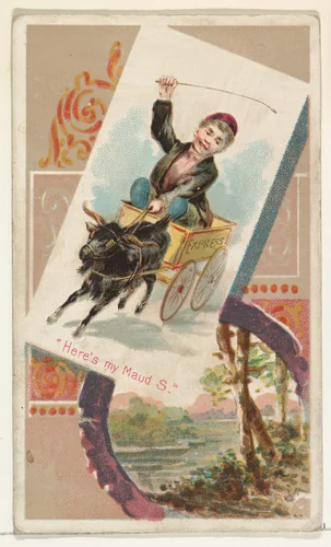 "Here's my Maud S.," from the Terrors of America set (N136) issued by Duke Sons & Co. to promote Honest Long Cut Tobacco by W. Duke, Sons & Co., print, 1888-1889