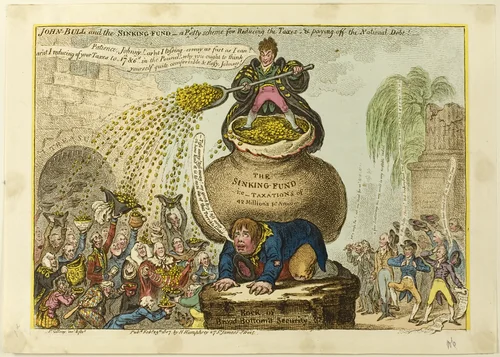 John Bull and the Sinking-Fund by James Gillray, print, 1807