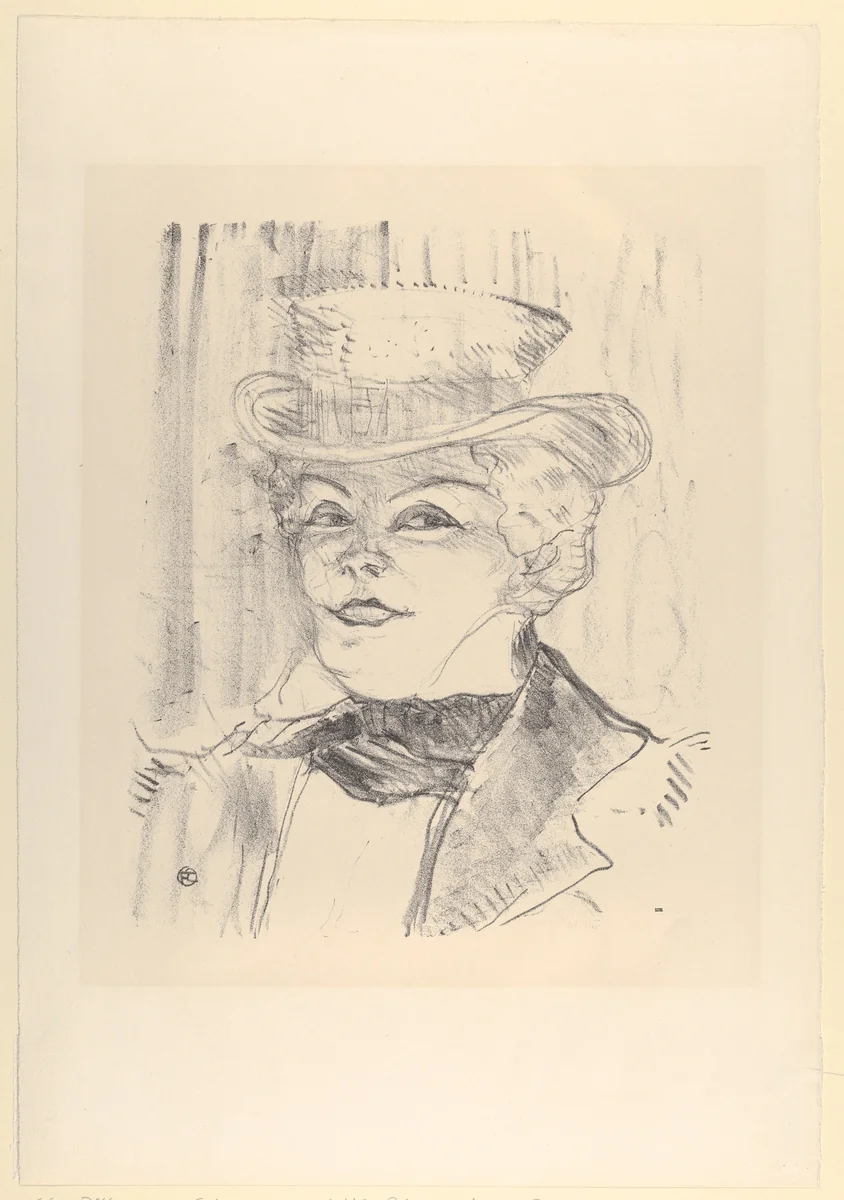 Madame Réjane by Henri de Toulouse-Lautrec, print, 1898