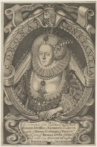 Frances Howard, Duchess of Richmond by Francis Delaram, print, 1623