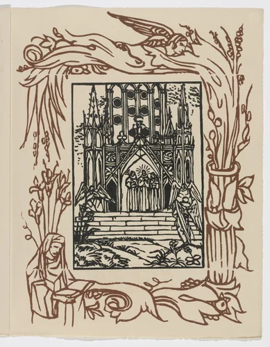 Plate (page 167) from Les Petites Fleurs de St. François (The Little Flowers of St. Francis) by Émile Bernard, illustrated book, 1928