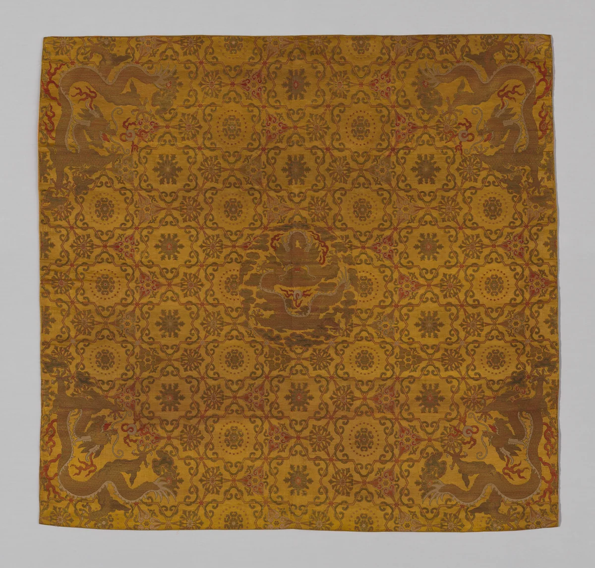 Panel by China, textile, 1875-1900