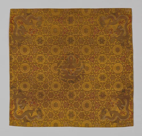 Panel by China, textile, 1875-1900