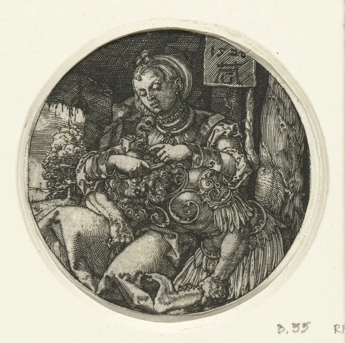 Simson en Delila by Unknown, print, 1528
