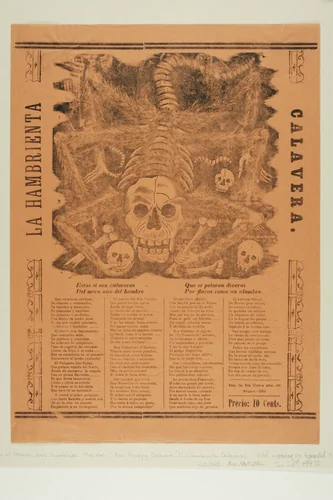The Starving Calavera by José Guadalupe Posada, print, 1915