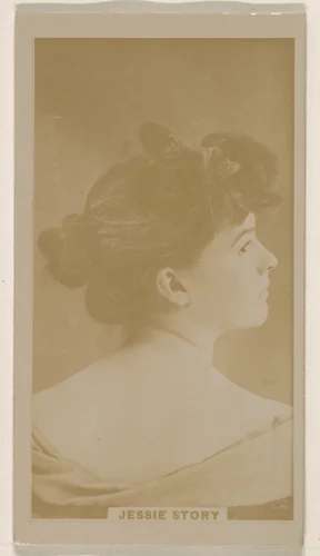 Jessie Story, from the Actresses series (N245) issued by Kinney Brothers to promote Sweet Caporal Cigarettes by Kinney Brothers Tobacco Company, photograph, 1890