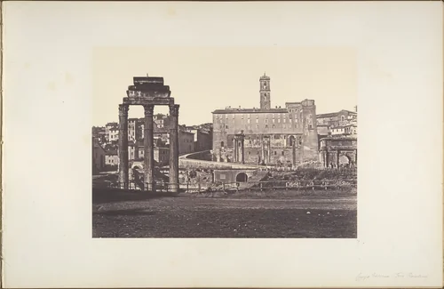 Campo Vaccino (Foro Romano) by Eugène Constant, photograph, 1848-1852