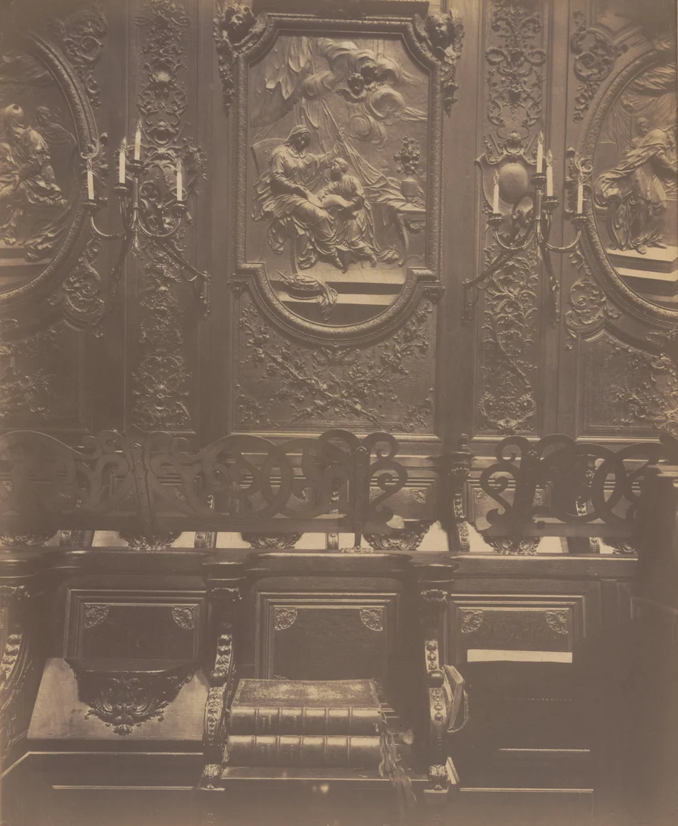 Notre-Dame (Stalles) by Eugène Atget, photograph, 1905