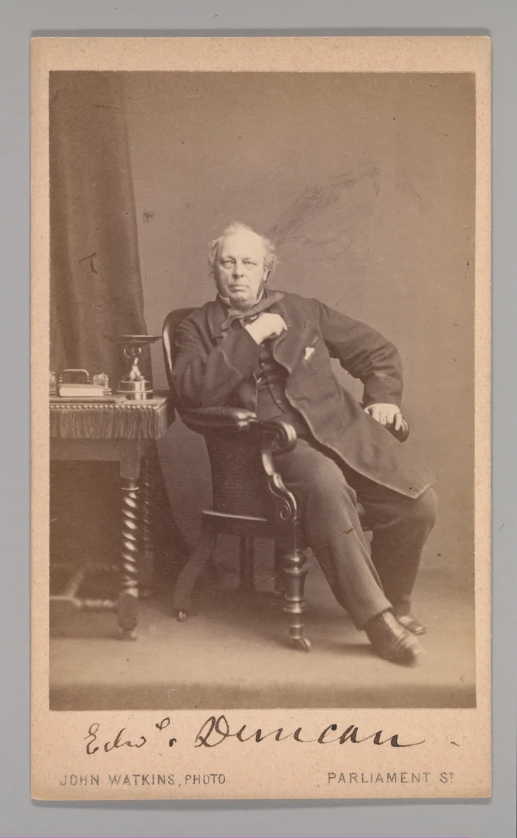 [Edward Duncan] by John and Charles Watkins, photograph, 1860-1869