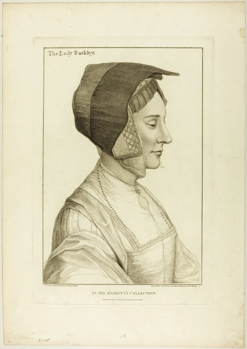 Lady Barkley by Francesco Bartolozzi, print, 1795
