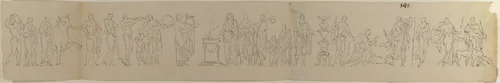 Sacrificial Procession by anonymous, drawing, 1700-1799