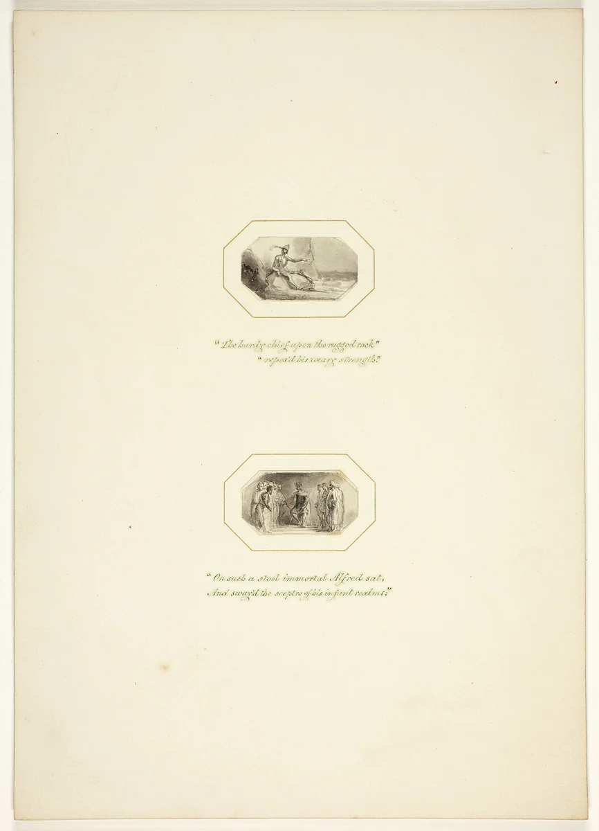 Study for a plate from The Task by Thomas Stothard, drawing, 1795-1805