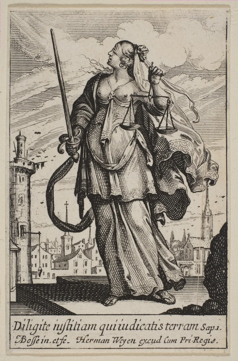 Justice by Abraham Bosse, print, 1636