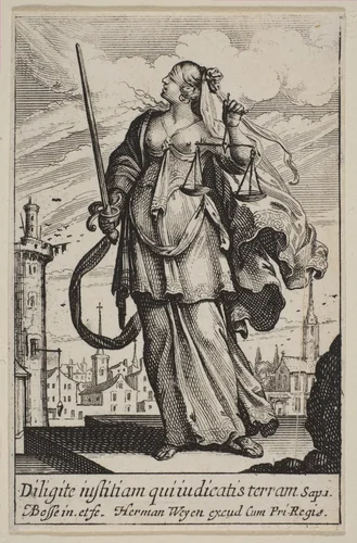 Justice by Abraham Bosse, print, 1636