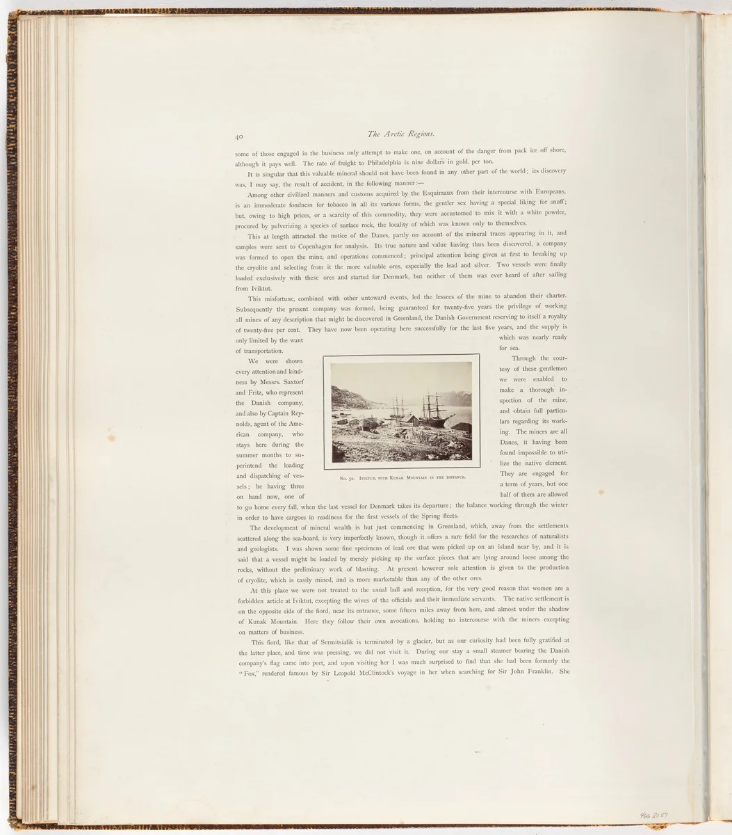 "Iviktut, with Kunak mountain in the distance" by George P. Critcherson, John L. Dunmore, William Bradford, photograph, 1869