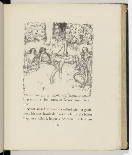 In-text plate (page 141) from Daphnis et Chloé by Pierre Bonnard, illustrated book, 1902