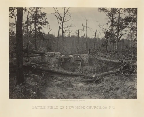 Battlefield of the New Hope Church, Georgia, No. 2 from the album Photographic Views of Sherman's Campaign by George N. Barnard, photograph, 1864