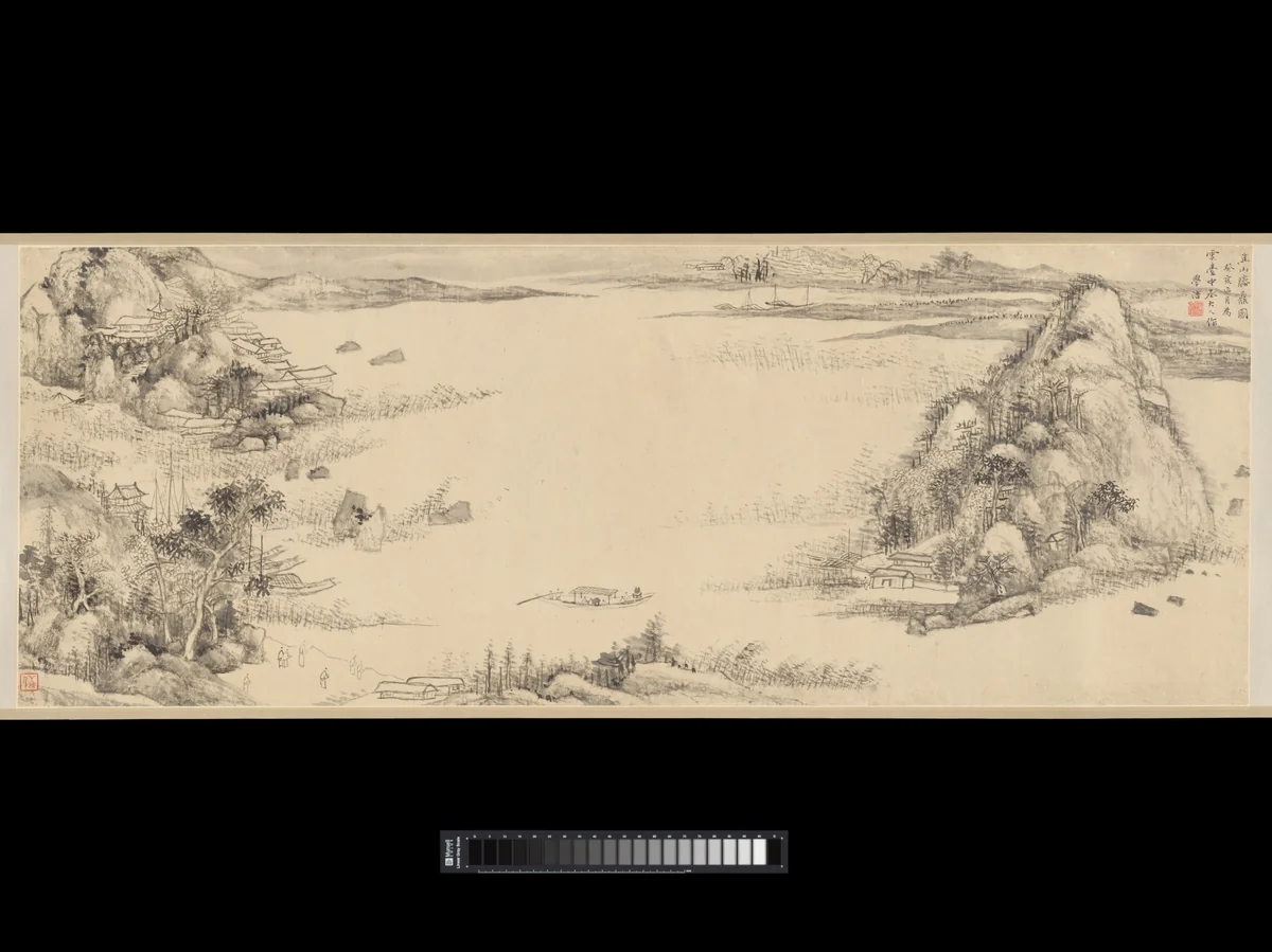 Presenting the Tripod by Wang Xuehao, painting, 1803