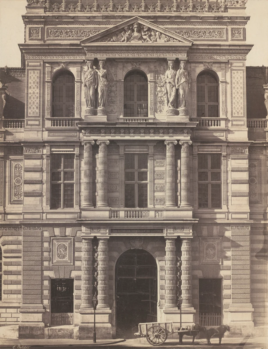 Bibliothèque Imperiale du Louvre by Édouard-Denis Baldus, photograph, 1856-1857