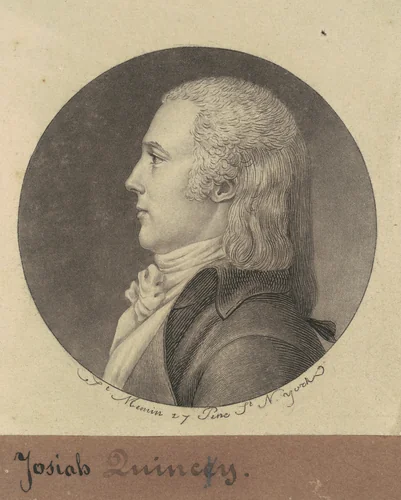 Josiah Quincy by Charles B. J. Févret de Saint-Mémin, print, 1796-1797